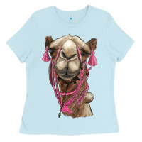 Baby Blue camel Ladies Tee - BarkalooDesign