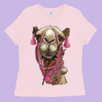 Camel Ladies Tee Designed By Barkaloodesign