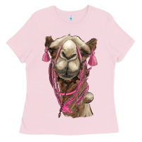 Bubblegum Pink camel Ladies Tee - BarkalooDesign