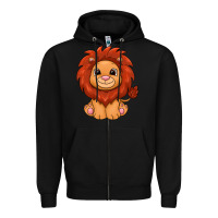 Black lion Zipper Hoodie - texasbilliewilder