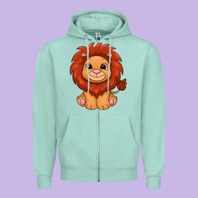 Lion Zipper Hoodie Designed By Texasbilliewilder