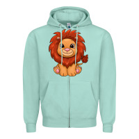 Seafoam lion Zipper Hoodie - texasbilliewilder