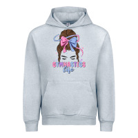 Heather Grey gymnastics life Urban Hoodie - MaliasSmallBusiness
