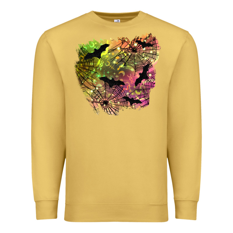 Bat Halloween Patch Premium Sweatshirt by BundleAndBundleShop | Teevron