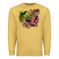 Antique Gold bat halloween patch Premium Sweatshirt - BundleAndBundleShop