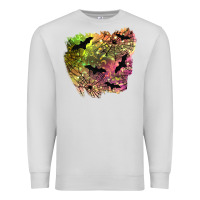 Dove Grey bat halloween patch Premium Sweatshirt - BundleAndBundleShop
