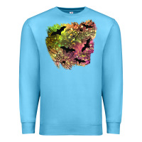 Ocean Blue bat halloween patch Premium Sweatshirt - BundleAndBundleShop