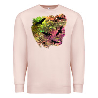 Pale Pink bat halloween patch Premium Sweatshirt - BundleAndBundleShop