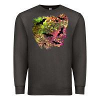 Smoke bat halloween patch Premium Sweatshirt - BundleAndBundleShop