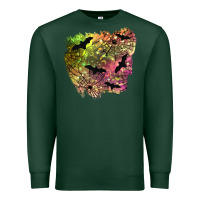 Sports Green bat halloween patch Premium Sweatshirt - BundleAndBundleShop
