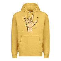 Antique Gold love needs no words Premium Hoodie - MaliasSmallBusiness