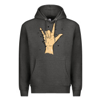 Charcoal Heather love needs no words Premium Hoodie - MaliasSmallBusiness