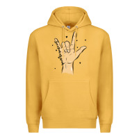 Mustard love needs no words Premium Hoodie - MaliasSmallBusiness