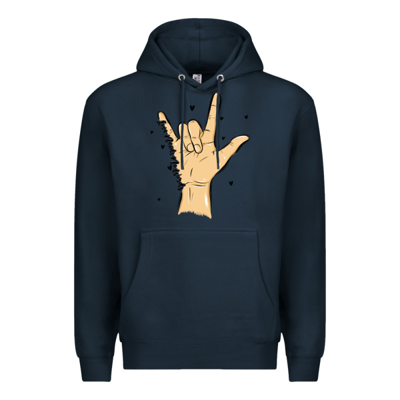 Love Needs No Words Premium Hoodie by MaliasSmallBusiness | Teevron