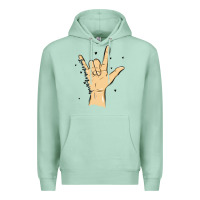 Seafoam love needs no words Premium Hoodie - MaliasSmallBusiness