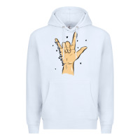 White love needs no words Premium Hoodie - MaliasSmallBusiness