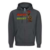 Smoke merry and bright labrador Zipper Hoodie - RanaPortraitStore