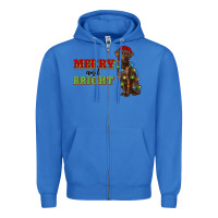True Royal merry and bright labrador Zipper Hoodie - RanaPortraitStore