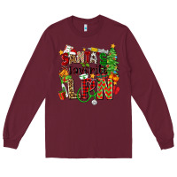 Burgundy santa's favorite lpn Long Sleeve Tee - Zillion Design Studio