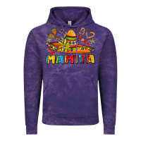 Cloud Purple mamita and sombrero with lime flowers Vintage Hoodie - AdoDesignShop