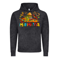 Vintage Black mamita and sombrero with lime flowers Vintage Hoodie - AdoDesignShop