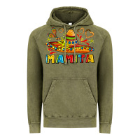 Vintage Olive mamita and sombrero with lime flowers Vintage Hoodie - AdoDesignShop