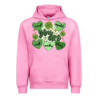 Fuchsia Pink st. patrick's day positive affirmations Urban Hoodie - MaliasSmallBusiness