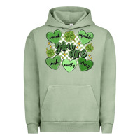 Pigment Oil Green st. patrick's day positive affirmations Urban Hoodie - MaliasSmallBusiness
