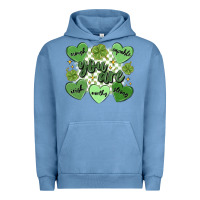 Pigment Pebble Blue st. patrick's day positive affirmations Urban Hoodie - MaliasSmallBusiness