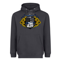 Smoke back the blue Heavyweight Hoodie - CowhideDigitalArt