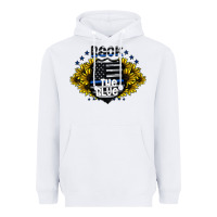 White back the blue Heavyweight Hoodie - CowhideDigitalArt
