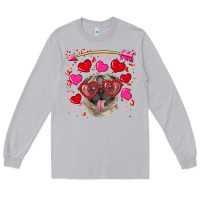 Moon Dust Valentine's day  pug Long Sleeve Tee - RanaPortraitStore