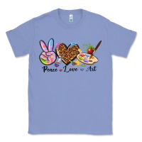 Colony Blue peace love art Classic Tee - texasbilliewilder