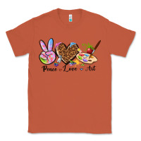 Copper peace love art Classic Tee - texasbilliewilder