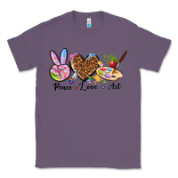 Lavender peace love art Classic Tee - texasbilliewilder