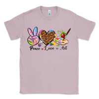 Lilac peace love art Classic Tee - texasbilliewilder