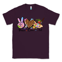 Plum peace love art Classic Tee - texasbilliewilder