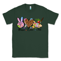 Sports Green peace love art Classic Tee - texasbilliewilder