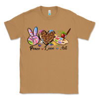 Toasted Coconut peace love art Classic Tee - texasbilliewilder