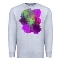 Heather Grey castle halloween patch Premium Sweatshirt - BundleAndBundleShop