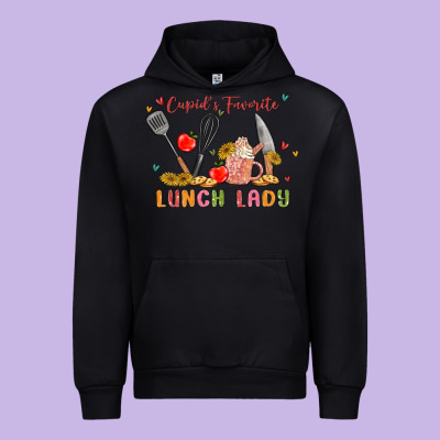 Cupids Favorite Lunch Lady Urban Hoodie Designed By Maliassmallbusiness