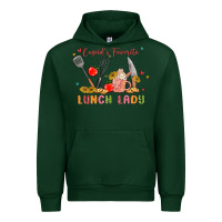 Forest Green cupids favorite lunch lady Urban Hoodie - MaliasSmallBusiness