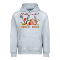 Heather Grey cupids favorite lunch lady Urban Hoodie - MaliasSmallBusiness