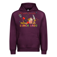 Mauve Wine cupids favorite lunch lady Urban Hoodie - MaliasSmallBusiness