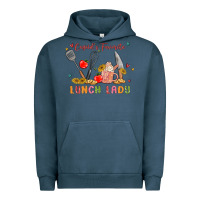 Pigment Midnight Navy cupids favorite lunch lady Urban Hoodie - MaliasSmallBusiness