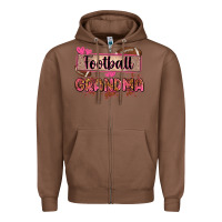 Chestnut football grandma with leopard Zipper Hoodie - Zillion Design Studio