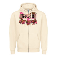 Sandshell football grandma with leopard Zipper Hoodie - Zillion Design Studio