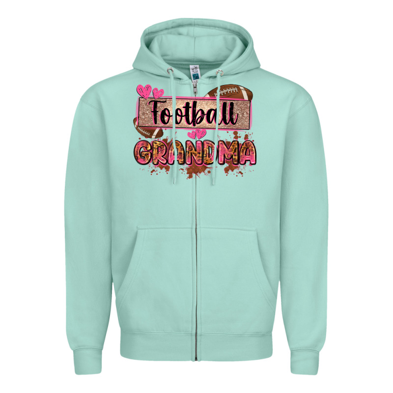 Football Grandma With Leopard Zipper Hoodie by Zillion Design Studio | Teevron