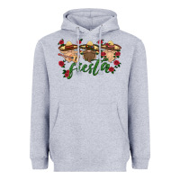 Heather Grey fiesta mexico gnome Heavyweight Hoodie - HRA Design Shop