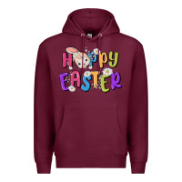 Burgundy easter Premium Hoodie - MaliasSmallBusiness